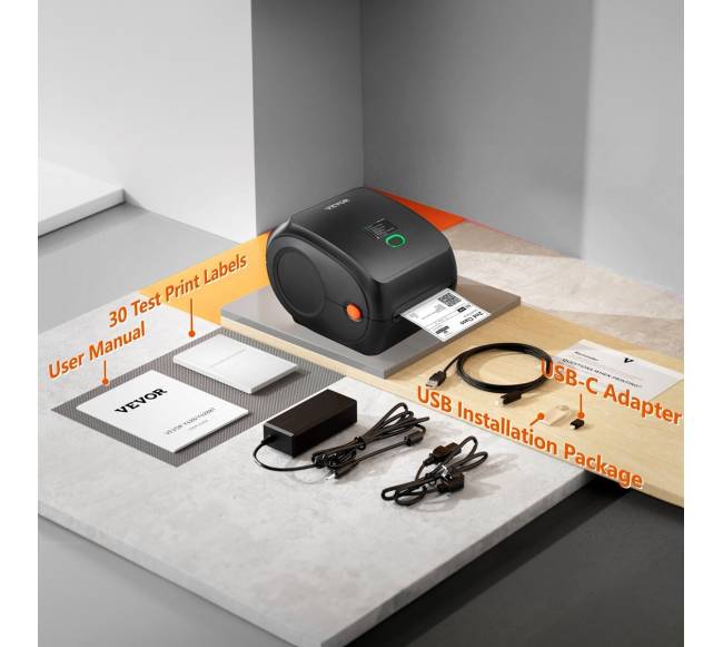 Terminis etikečių spausdintuvas 4x6 USBBluetooth5