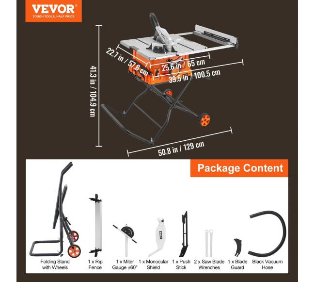Stalinis pjūklas su stovu 254 mm 4800 aps.min.6