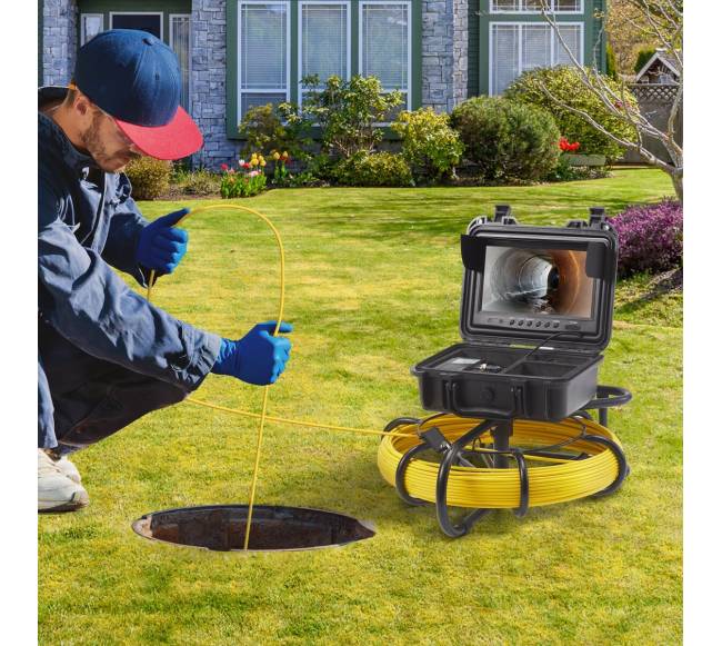 Vamzdžių inspekcijos kamera su 9 colių ekranu7