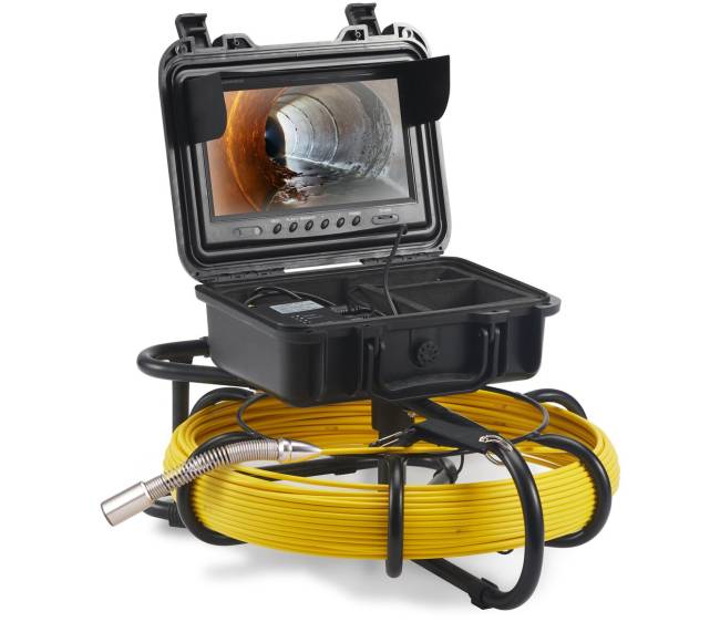 Vamzdžių inspekcijos kamera su 9 colių ekranu10