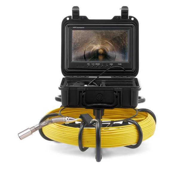 Vamzdžių tikrinimo kamera su 9 colių ekranu0