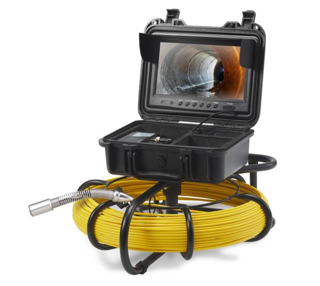 Vamzdžių tikrinimo kamera su 9 colių ekranu9