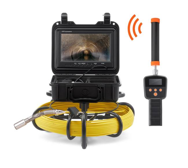 Kanalizacijos vamzdžių apžiūros kamera su 512Hz siųstuvu8