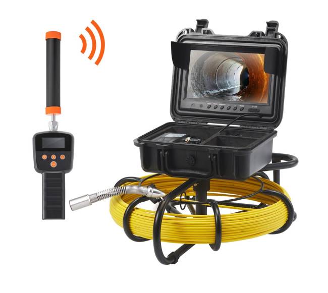 Kanalizacijos vamzdžių apžiūros kamera su 512Hz siųstuvu9