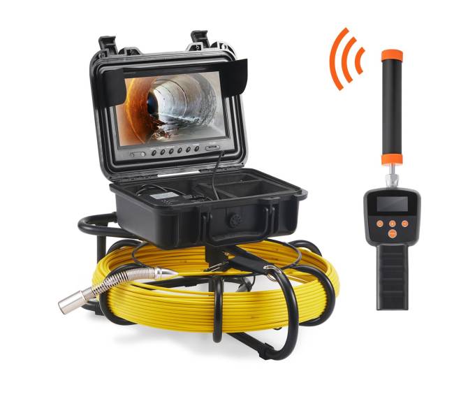 Kanalizacijos vamzdžių apžiūros kamera su 512Hz siųstuvu10
