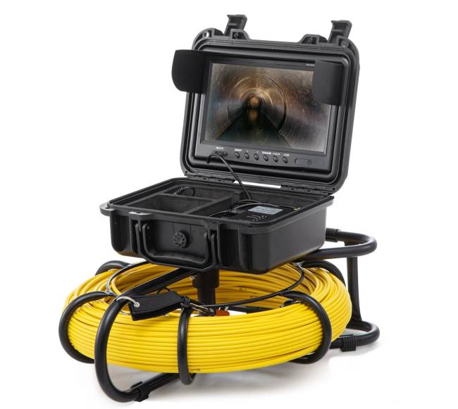 Kanalizacijos vamzdžių tikrinimo kamera su 9 colių ekranu9