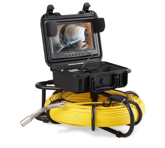 Kanalizacijos vamzdžių tikrinimo kamera su 9 colių ekranu10