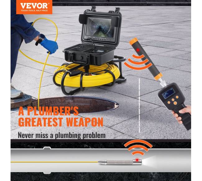 Kanalizacijos vamzdžių inspekcija su kamera ir sonde1