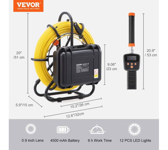 Kanalizacijos vamzdžių inspekcija su kamera ir sonde6