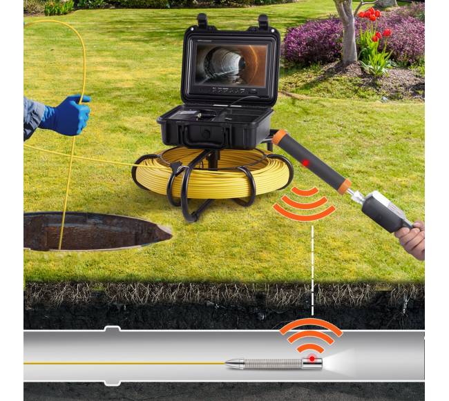 Kanalizacijos vamzdžių inspekcija su kamera ir sonde7