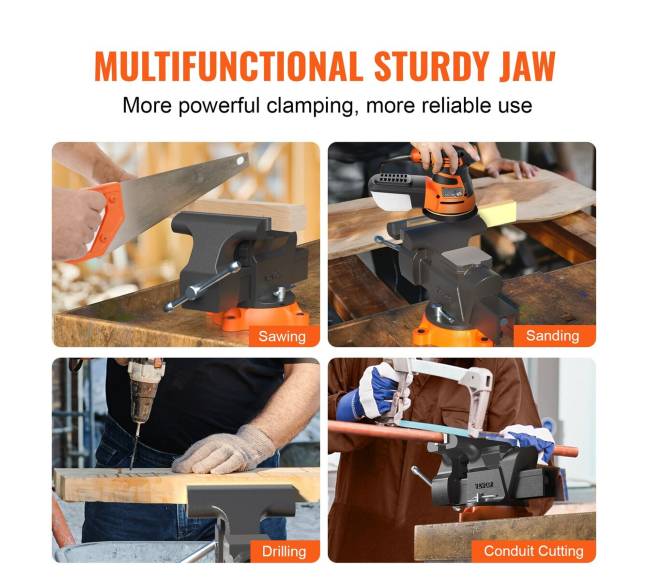 6" spaustuvas su priekalu ir 360 reguliuote5