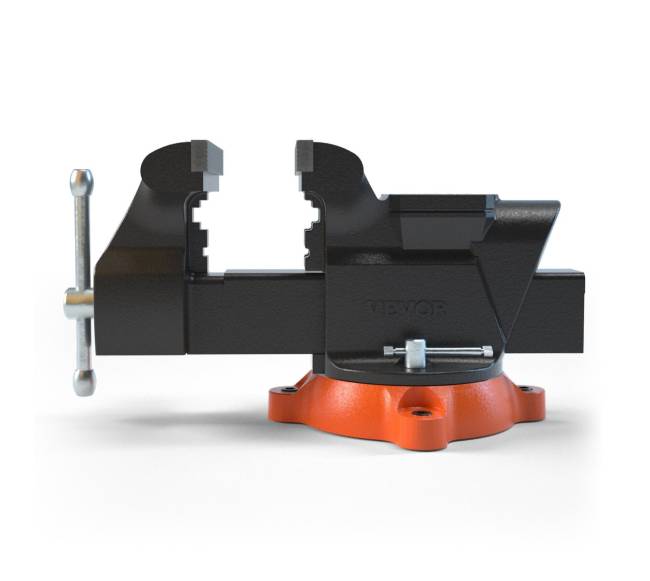 6" spaustuvas su priekalu ir 360 reguliuote8