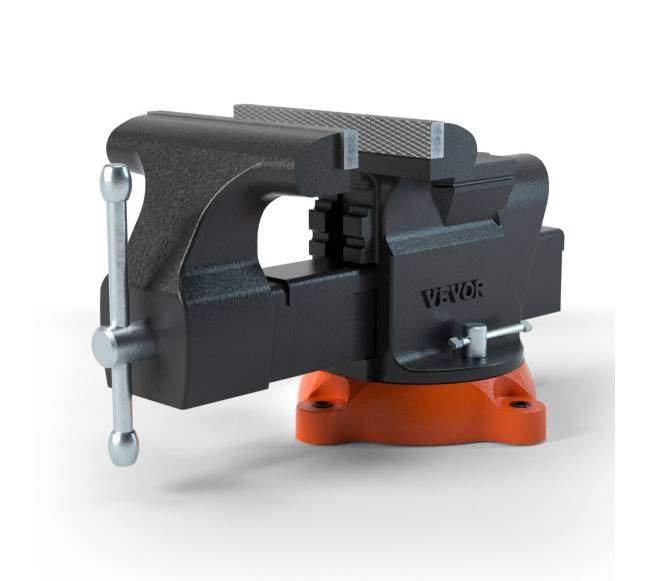 6" spaustuvas su priekalu ir 360 reguliuote9