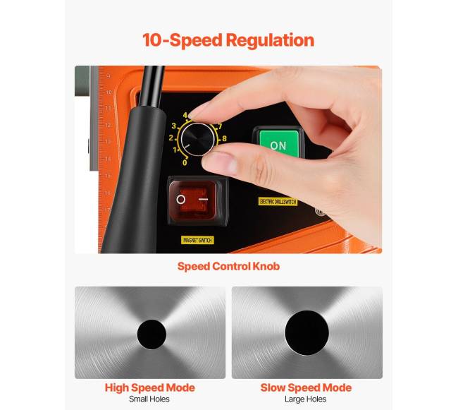 Magnetinė gręžimo staklės 1550W 500 RPM3