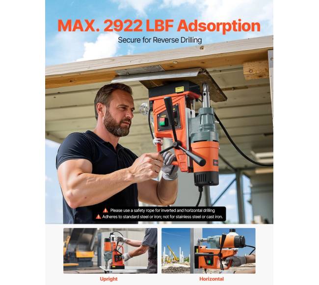 Magnetinė gręžimo staklės 1550W 500 RPM4