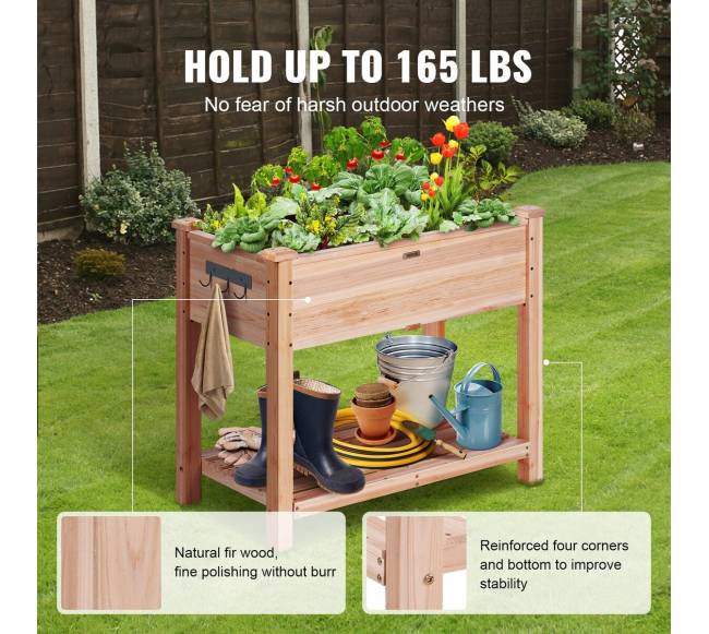 Medinis pakeltas daržo lysvės lovelis3