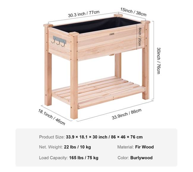 Medinis pakeltas daržo lysvės lovelis6