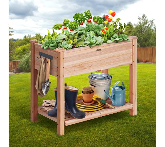 Medinis pakeltas daržo lysvės lovelis7