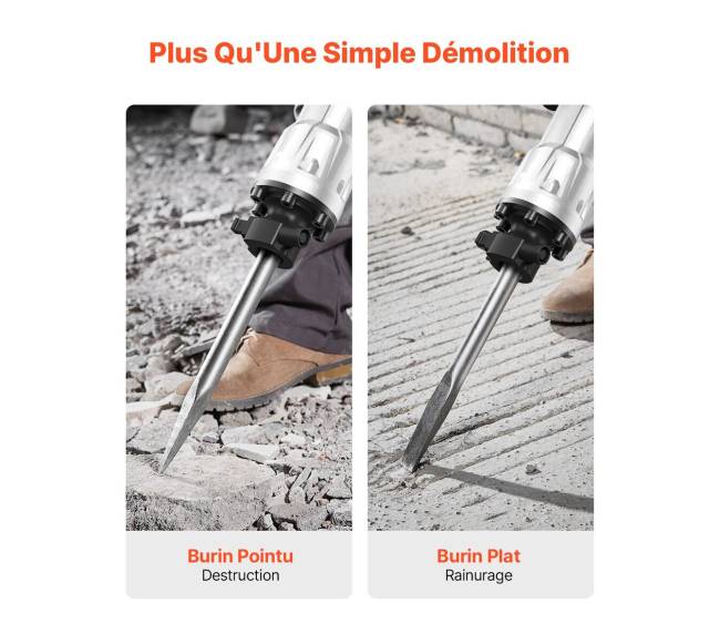 Griovimo kūjis su 2 kalteliais 3500W2