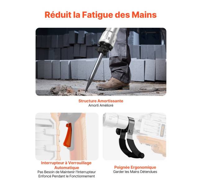 Griovimo kūjis su 2 kalteliais 3500W5