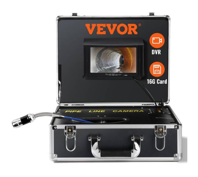 Kanalizacijos kamera su 7 colių ekranu0