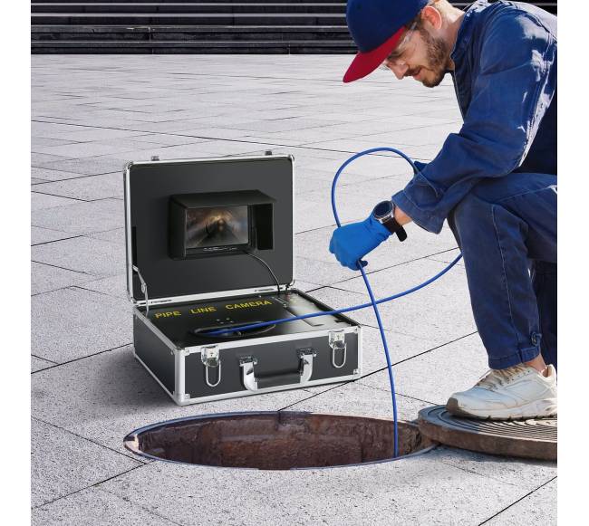 Kanalizacijos kamera su 7 colių ekranu7