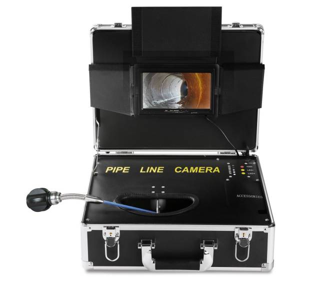 Kanalizacijos kamera su 7 colių ekranu9