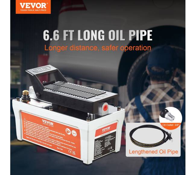 Pneumatinė hidraulinė pompa, 10,000 PSI, 12 gal talpa1