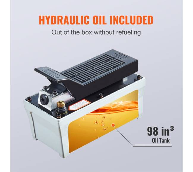 Pneumatinė hidraulinė pompa, 10,000 PSI, 12 gal talpa3