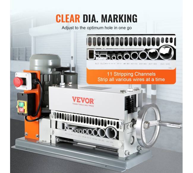 Automatinis varinis laido nuėmėjas su 11 kanalų4