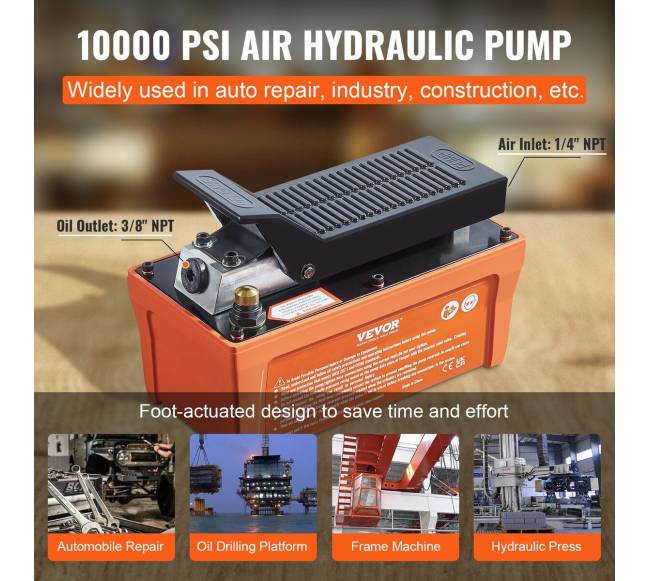 Oranžinė hidraulinė pompa automobiliams5