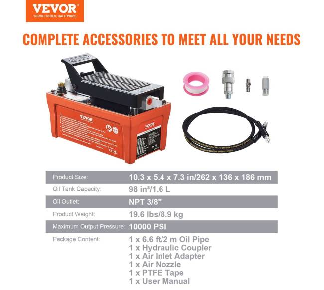 Oranžinė hidraulinė pompa automobiliams6