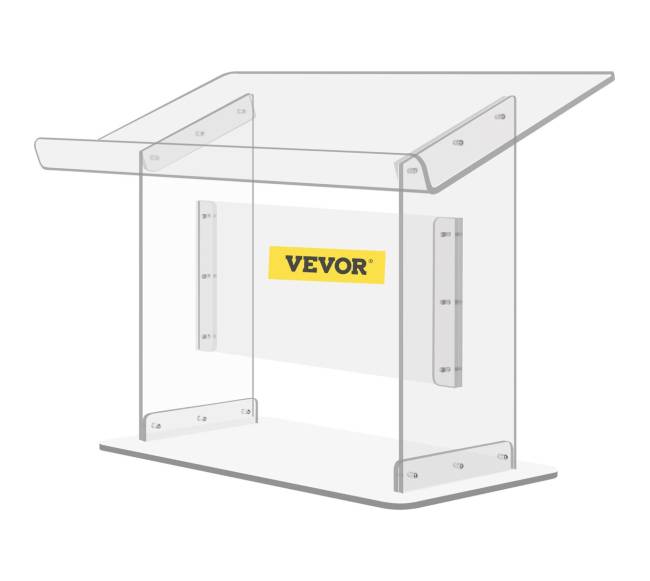 Akrilinis stalinis pultas su pakrypusia viršutine dalimi9