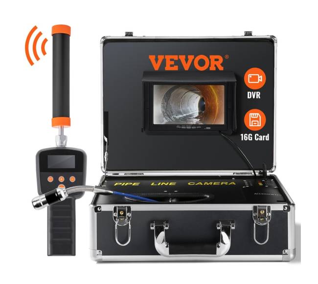 Nuotėkų vamzdžių apžiūros kamera su lokatoriumi8