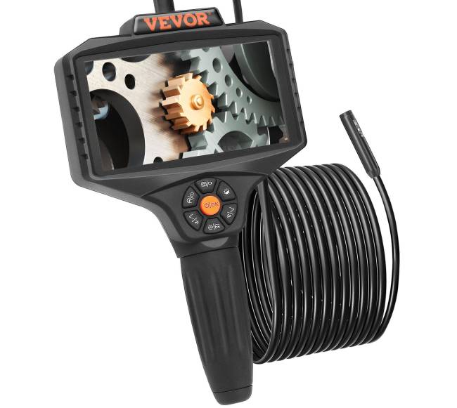 Trigubo objektyvo apžiūros kamera su apšvietimu0