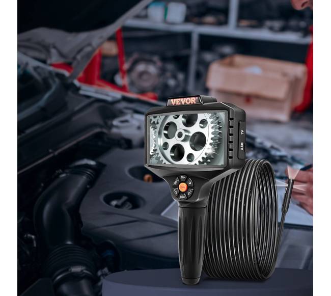 Trigubo objektyvo apžiūros kamera su apšvietimu7