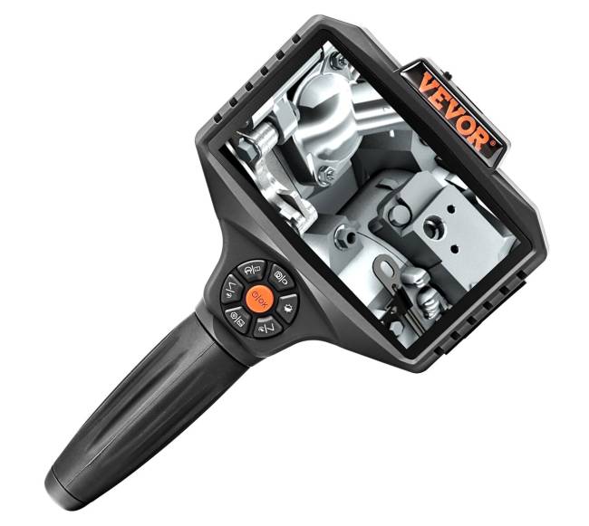 Trigubo objektyvo apžiūros kamera su apšvietimu10