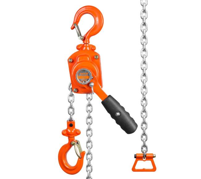 Rankinis svirtinis grandinės keltuvas, 0,5 t, 1,40 m0