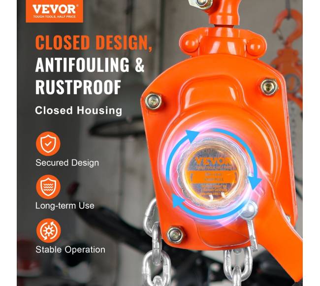 Rankinis svirtinis keltuvas, 0.5 tonos, 10 pėdų1