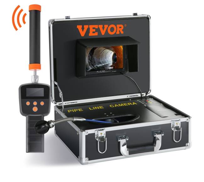 Vamzdynų kameros inspekcinė kamera, 7 colių ekranas10