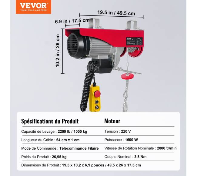 Elektrinis keltuvas, 1000 kg talpa, 1600W variklis6