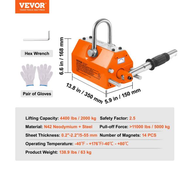 Magnetinis kėlimo įrenginys 2000kg su saugos užraktu6