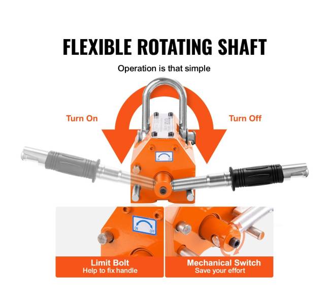 Magnetinis keltuvas 400 kg su saugos veiksniu 2,54