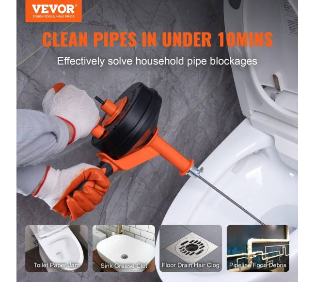 25 pėdų kanalizacijos sraigtas su grąžtu1