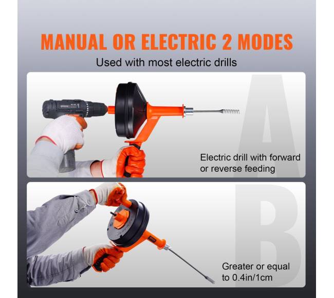 25 pėdų kanalizacijos sraigtas su grąžtu3