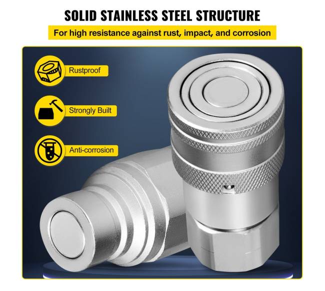 Hidraulinis greitas sujungimas su 12" NPT sriegine jungtimi4