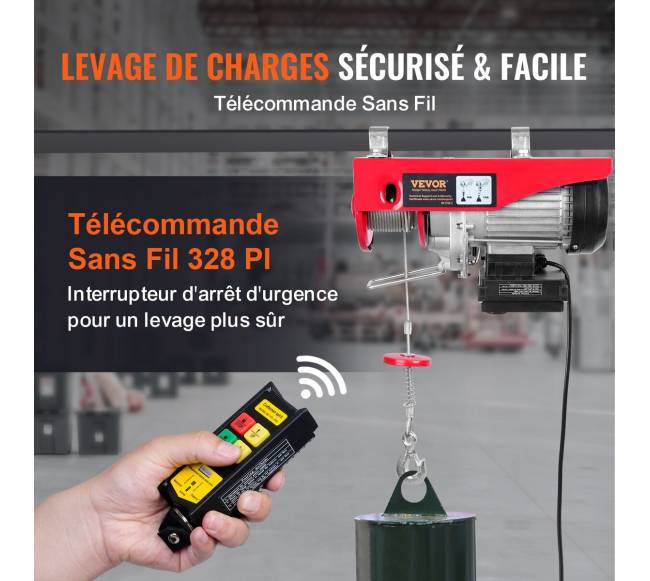 Elektrinis keltuvas 800 kg, 1450W, 12 m aukštis2