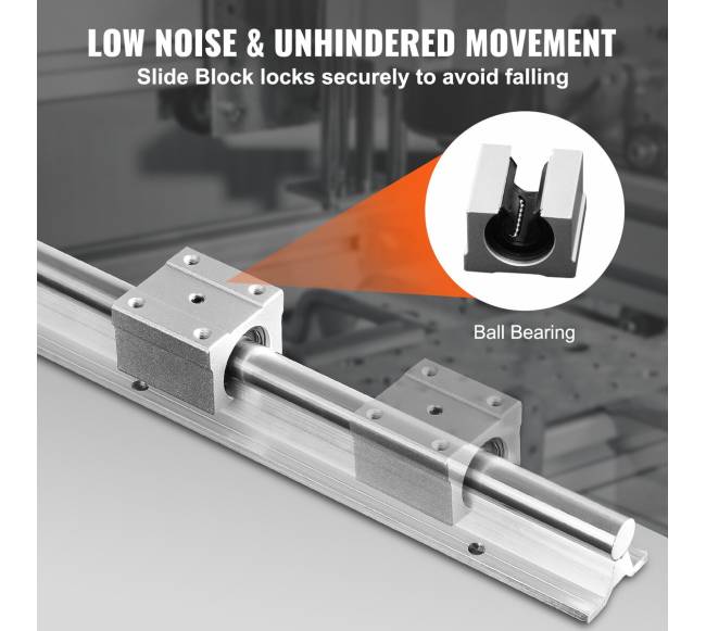 Linijinio bėgio komplektas SBR20 1500 mm3