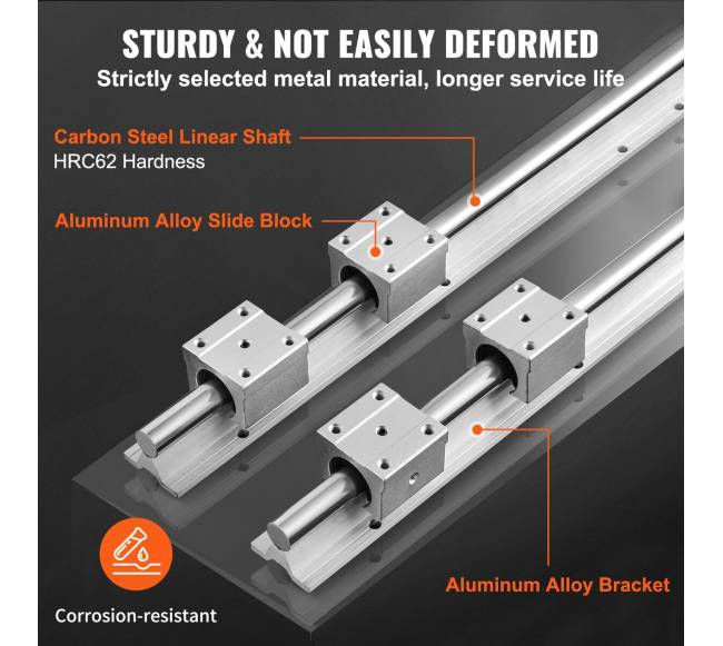 Linijinis kreipiamųjų rinkinys SBR16 1500 mm2