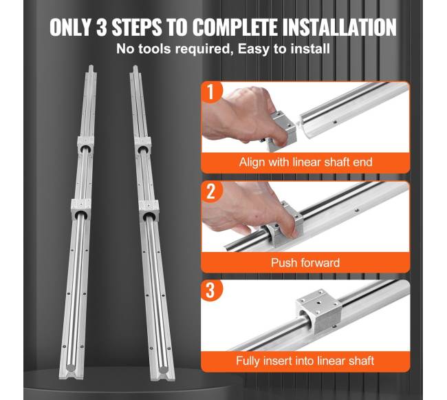 Linijinis kreipiamųjų rinkinys SBR16 1500 mm5